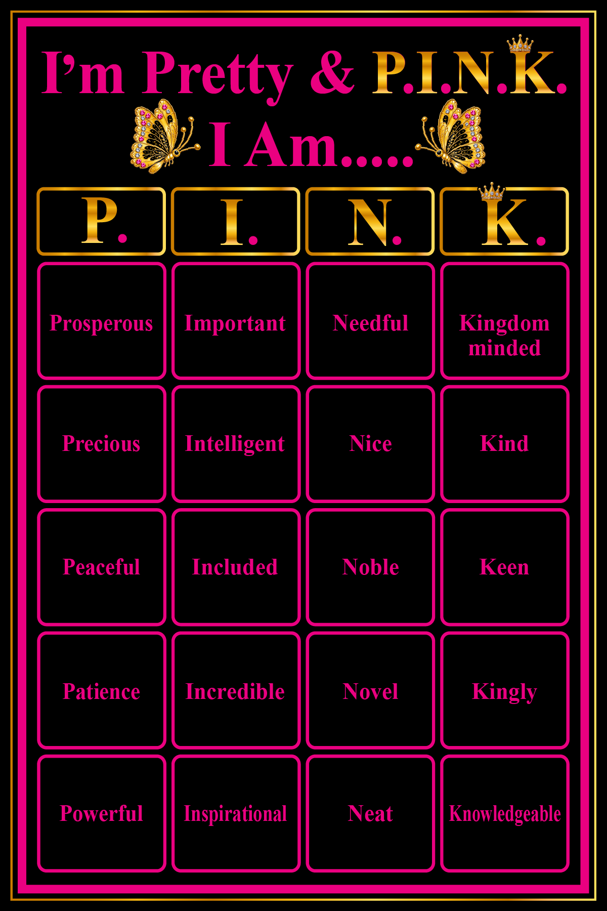I'm Pretty & P.I.N.K w/ Scarf