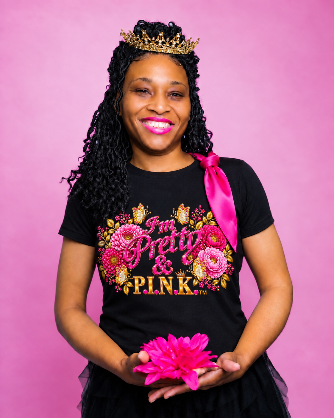 I'm Pretty & P.I.N.K w/ Scarf